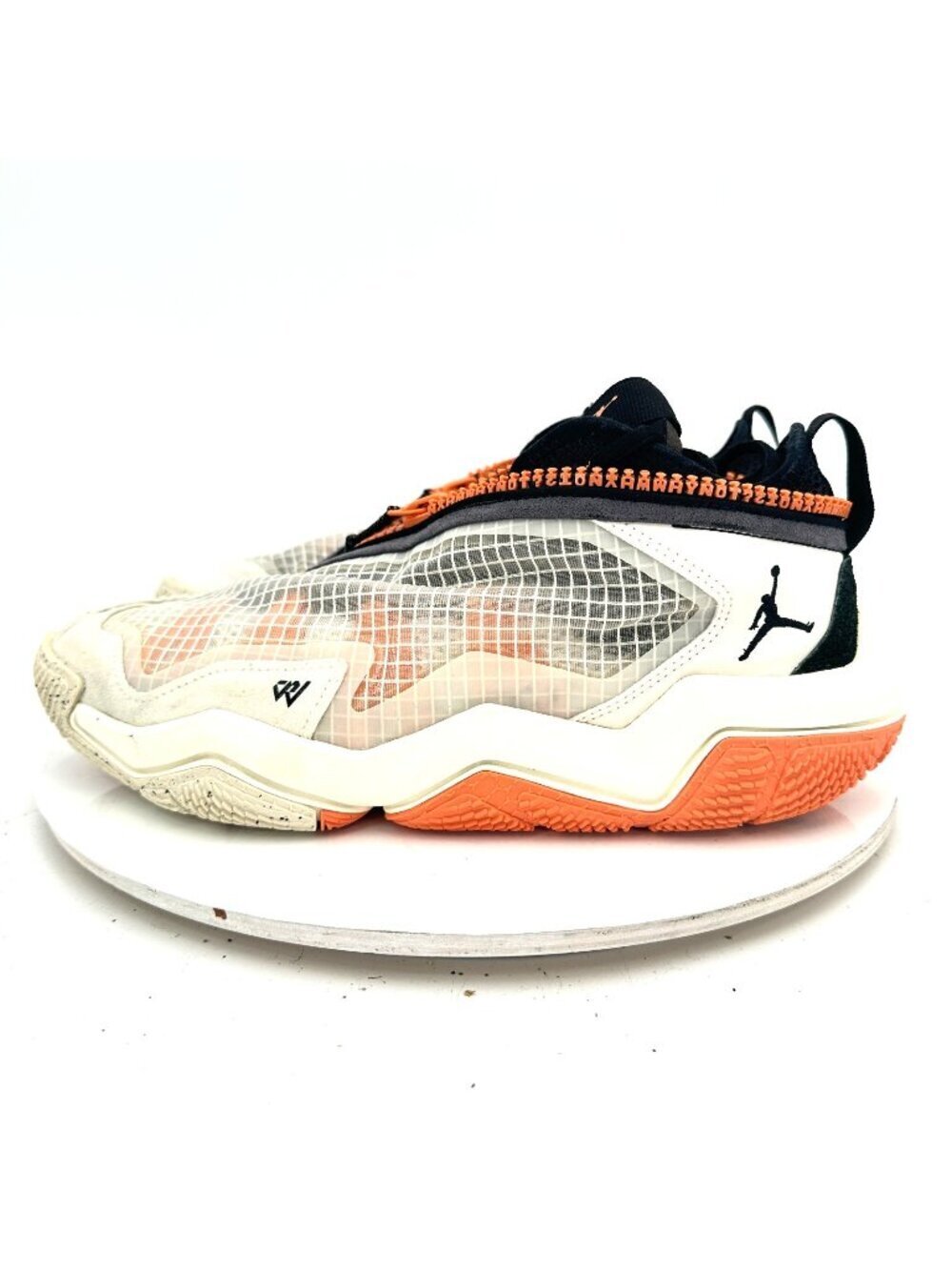 Nike Air Jordan Why Not Zer0.5 Men Size 8.5 DO7189-002 Phantom Black Orange Shoe
